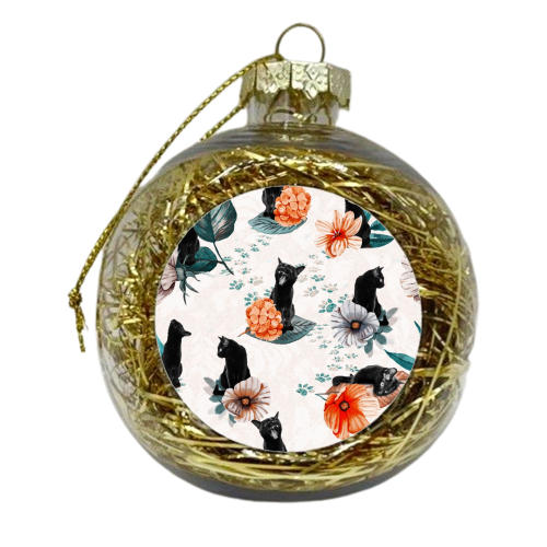 Summer Cats - xmas bauble by DejaReve