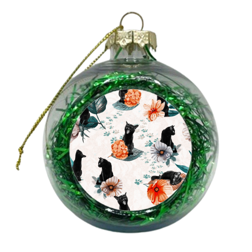 Summer Cats - xmas bauble by DejaReve