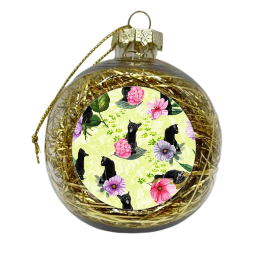 Summer Cats (fresh green) - xmas bauble by DejaReve