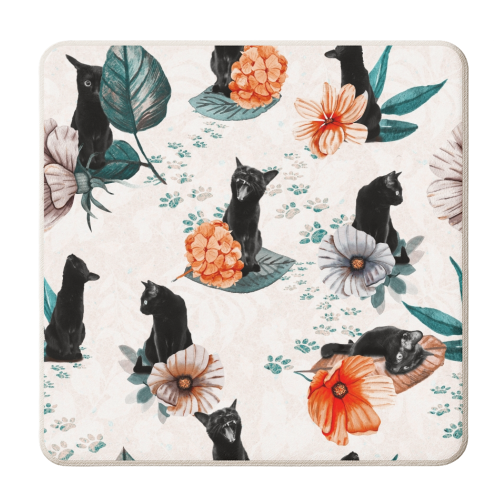 Summer Cats - personalised beer coaster by DejaReve