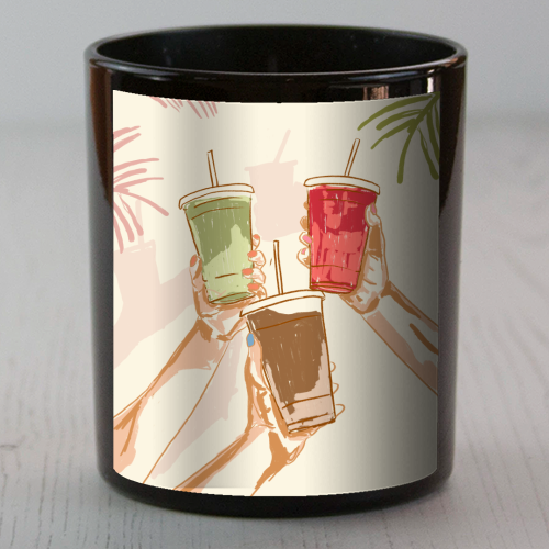 Summer Cheers – Iced Coffee & Tropical Drinks - scented candle by EZbie