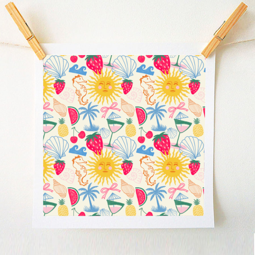 Summer Coastal - A1 - A4 art print by The Boy and the Bear