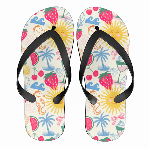 Summer Coastal - funny flip flops by The Boy and the Bear