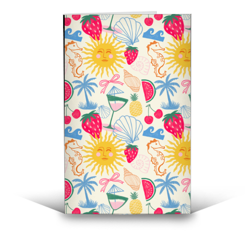 Summer Coastal - funny greeting card by The Boy and the Bear