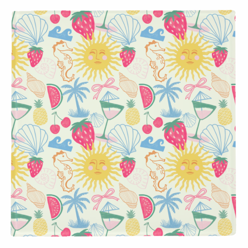 Summer Coastal - personalised beer coaster by The Boy and the Bear