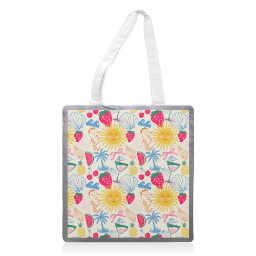 Summer Coastal - printed canvas tote bag by The Boy and the Bear
