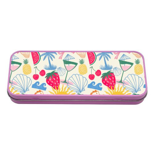 Summer Coastal - tin pencil case by The Boy and the Bear