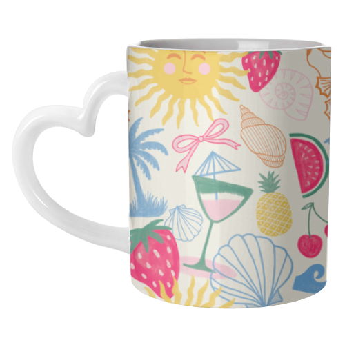 Summer Coastal - unique mug by The Boy and the Bear