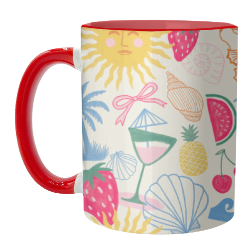 Summer Coastal - unique mug by The Boy and the Bear