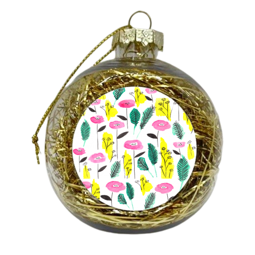 Summer field - xmas bauble by Michelle Walker