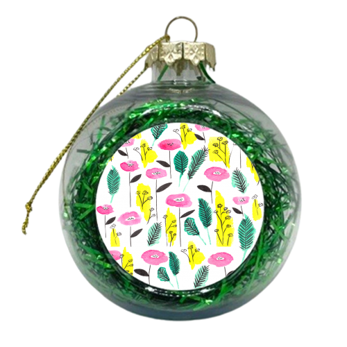 Summer field - xmas bauble by Michelle Walker