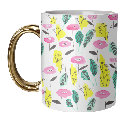 Summer field - unique mug by Michelle Walker