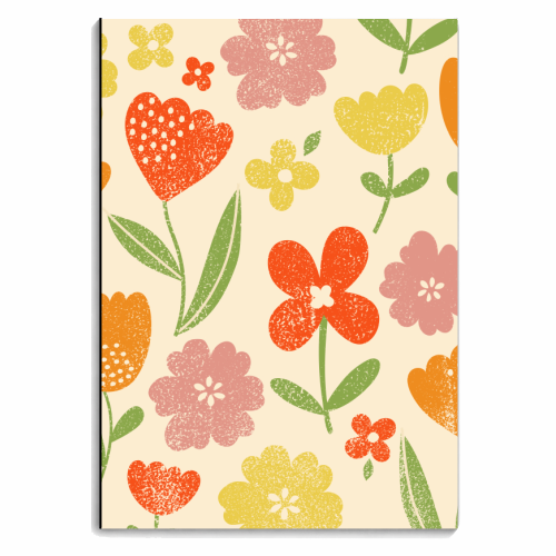 Summer floral - personalised A4, A5, A6 notebook by sarah morley