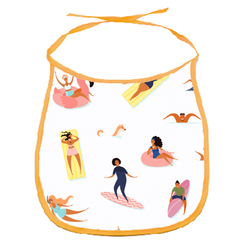 summer fun - funny baby bib by Anastasios Konstantinidis