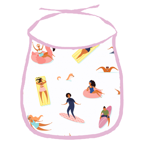 summer fun - funny baby bib by Anastasios Konstantinidis