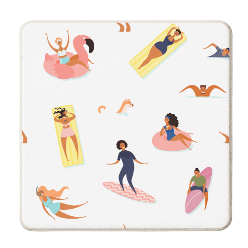 summer fun - personalised beer coaster by Anastasios Konstantinidis