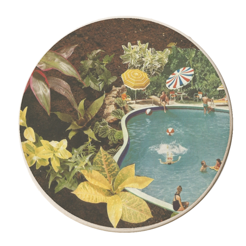 Summer fun - personalised beer coaster by Maya Land