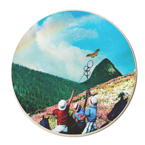 Summer Fun - personalised beer coaster by taudalpoi