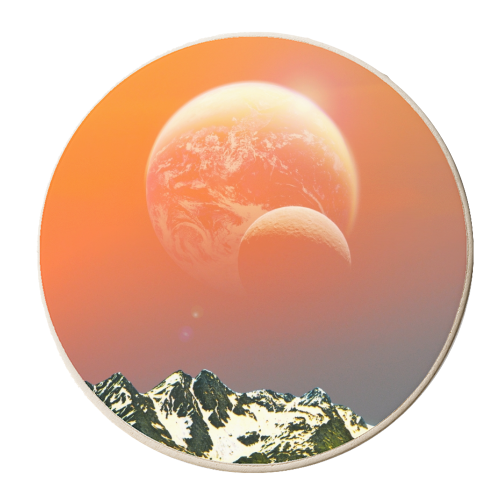 Summer House - personalised beer coaster by taudalpoi