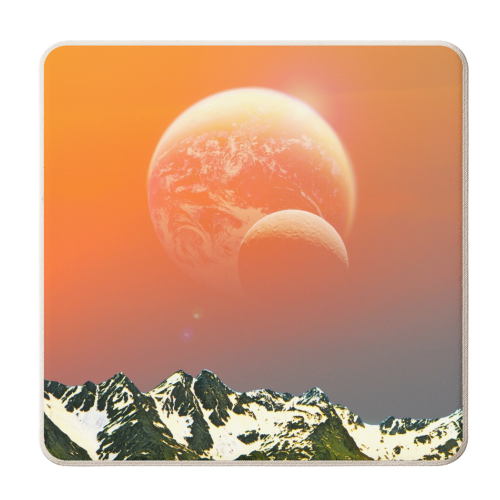 Summer House - personalised beer coaster by taudalpoi