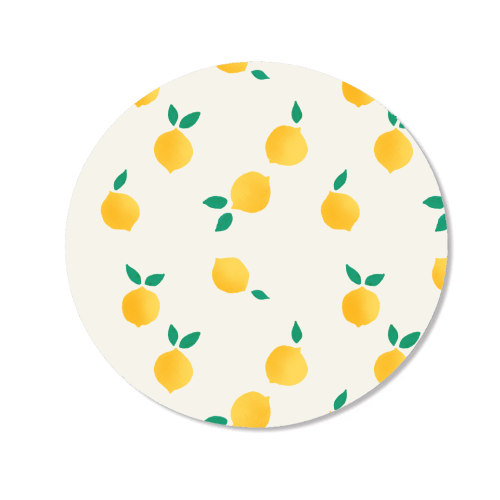 Summer Lemons Pattern - Magnet by Ania Wieclaw