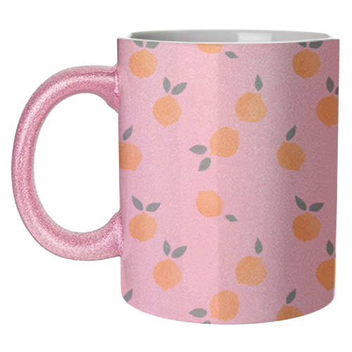 Summer Lemons Pattern - unique mug by Ania Wieclaw