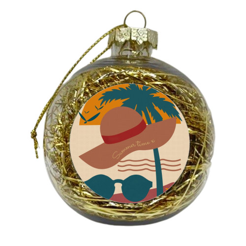Summer time - xmas bauble by Sarah Dyson