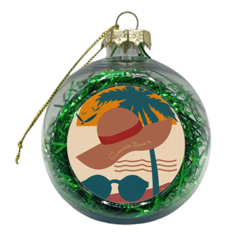 Summer time - xmas bauble by Sarah Dyson