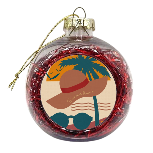 Summer time - xmas bauble by Sarah Dyson