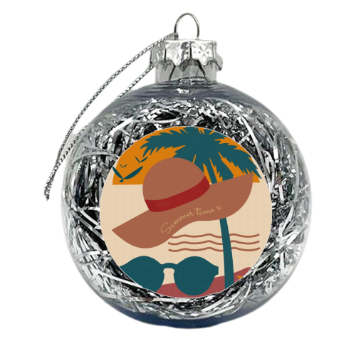Summer time - xmas bauble by Sarah Dyson