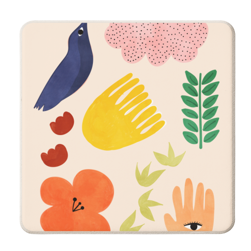 Summer Vibes || - personalised beer coaster by Uma Prabhakar Gokhale