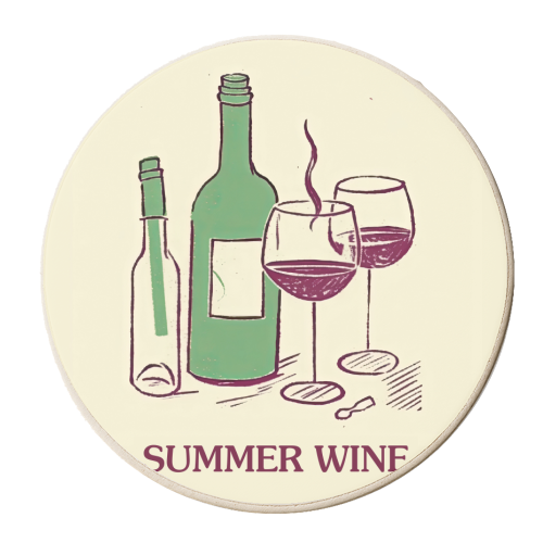 Summer Wine - personalised beer coaster by Move Studio
