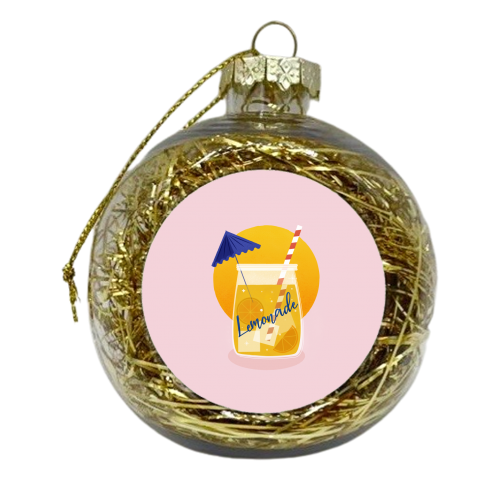 Summertime Lemonade - xmas bauble by Ania Wieclaw