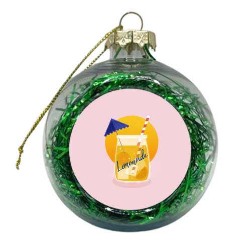 Summertime Lemonade - xmas bauble by Ania Wieclaw