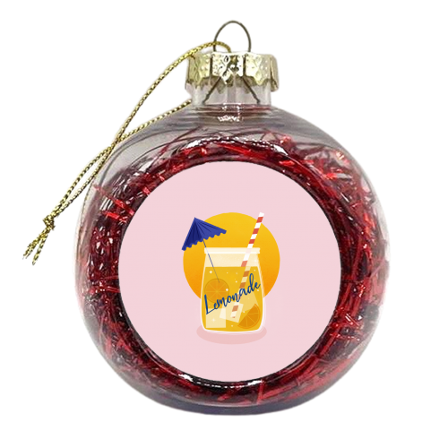 Summertime Lemonade - xmas bauble by Ania Wieclaw