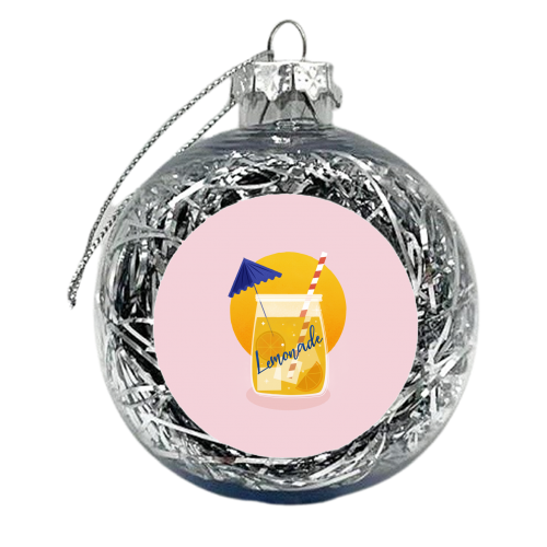 Summertime Lemonade - xmas bauble by Ania Wieclaw