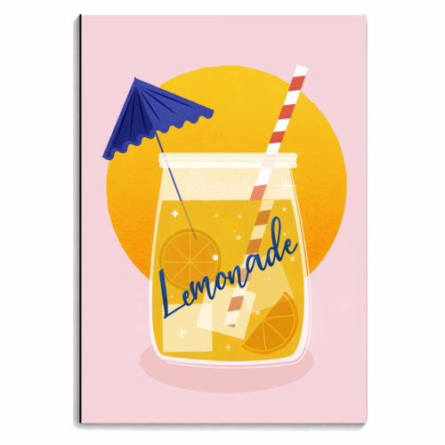 Summertime Lemonade - personalised A4, A5, A6 notebook by Ania Wieclaw