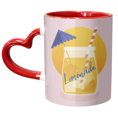 Summertime Lemonade - unique mug by Ania Wieclaw