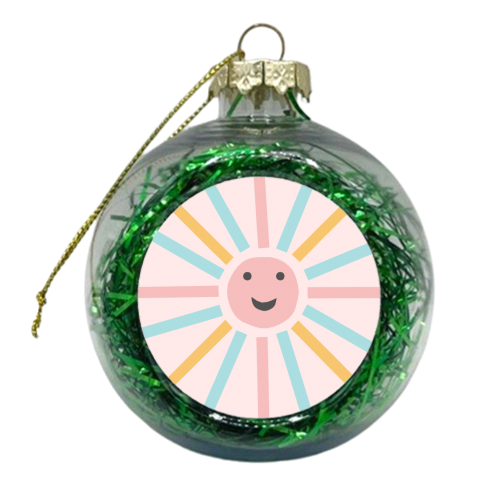 Sun #3 #retro #decor #art - xmas bauble by Anita Bella Jantz