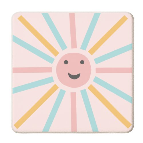 Sun #3 #retro #decor #art - personalised beer coaster by Anita Bella Jantz