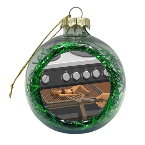 sun bather  - xmas bauble by John Holcroft