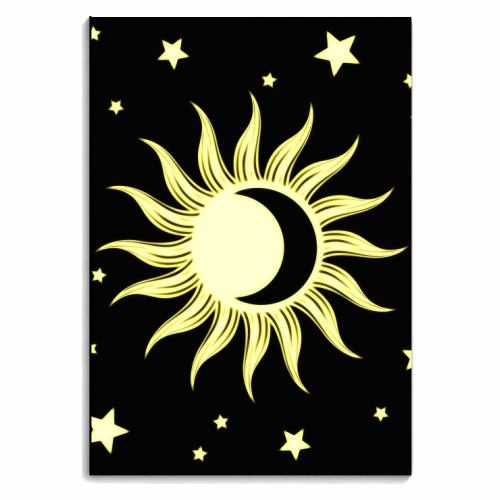 Sun Moon & Stars - personalised A4, A5, A6 notebook by InspiredImages