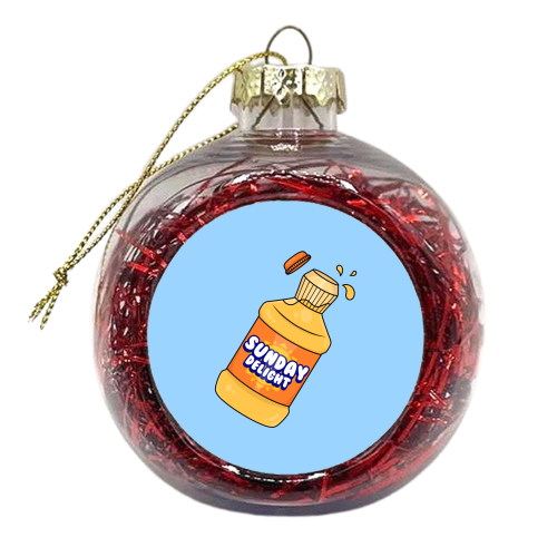 Sunday Delight - Orange Juice - xmas bauble by Amy Farmer