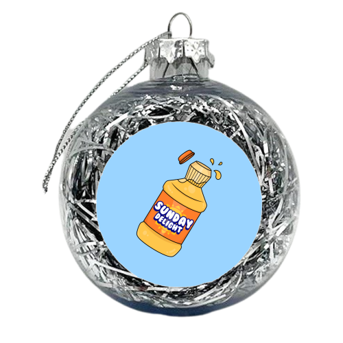 Sunday Delight - Orange Juice - xmas bauble by Amy Farmer