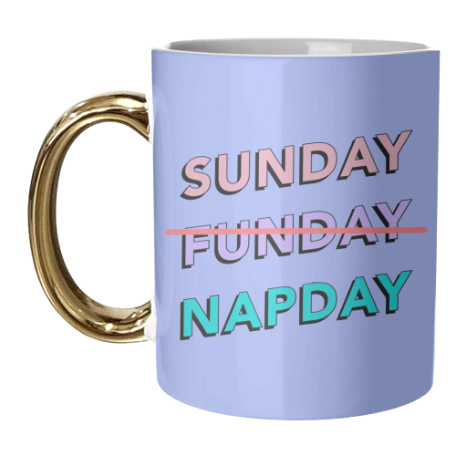 Sunday napday - unique mug by The Girl Next Draw
