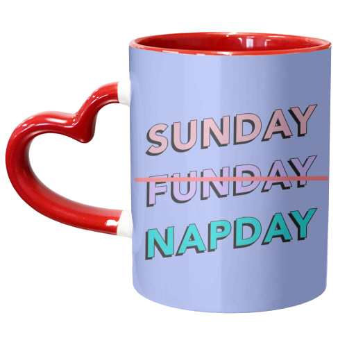 Sunday napday - unique mug by The Girl Next Draw