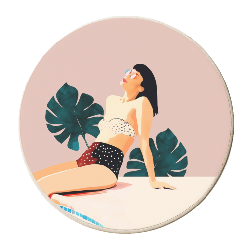 Sunday - personalised beer coaster by Uma Prabhakar Gokhale