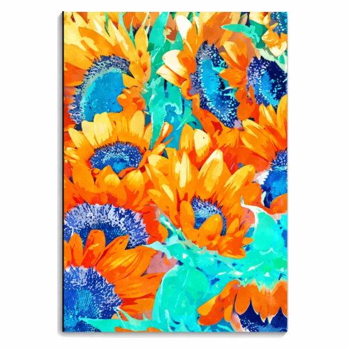 Sunflower Garden - personalised A4, A5, A6 notebook by Uma Prabhakar Gokhale