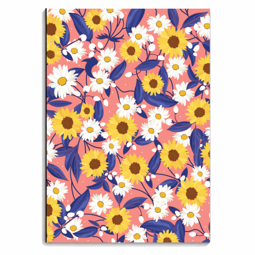 Sunflower Power - personalised A4, A5, A6 notebook by Niamh McKeown