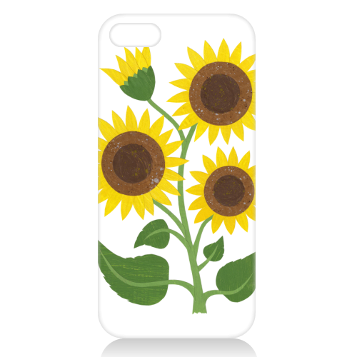 Sunflowers - unique phone case by Christina Carpenter